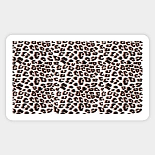 3D Leopard Animal Print Black Brown Sticker